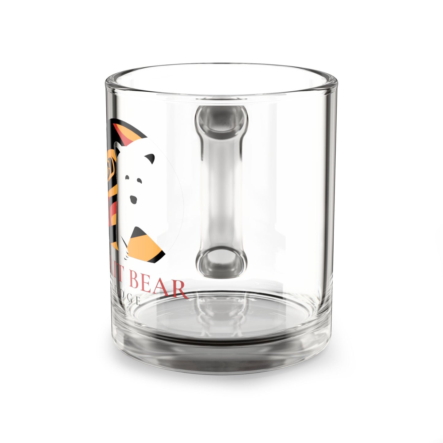 Spirit Bear Lodge 10oz Glass Mug - Perfect for Nature Lovers & Cozy Gatherings