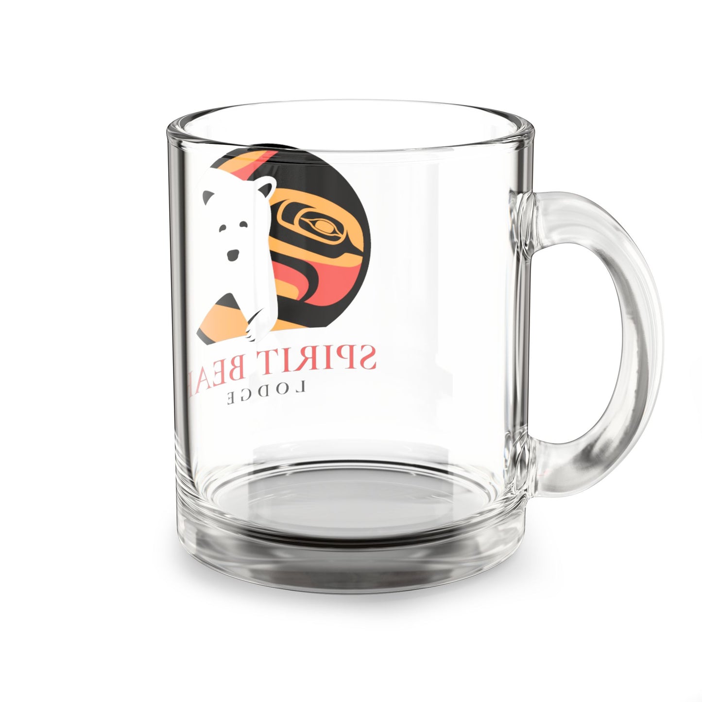 Spirit Bear Lodge 10oz Glass Mug - Perfect for Nature Lovers & Cozy Gatherings