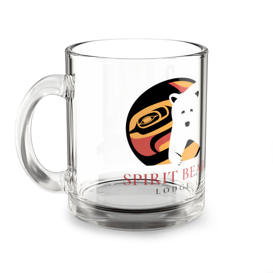 Spirit Bear Lodge 10oz Glass Mug - Perfect for Nature Lovers & Cozy Gatherings