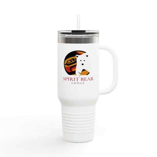 Spirit Bear Lodge Insulated Travel Mug - 40oz, Perfect for Adventure Lovers